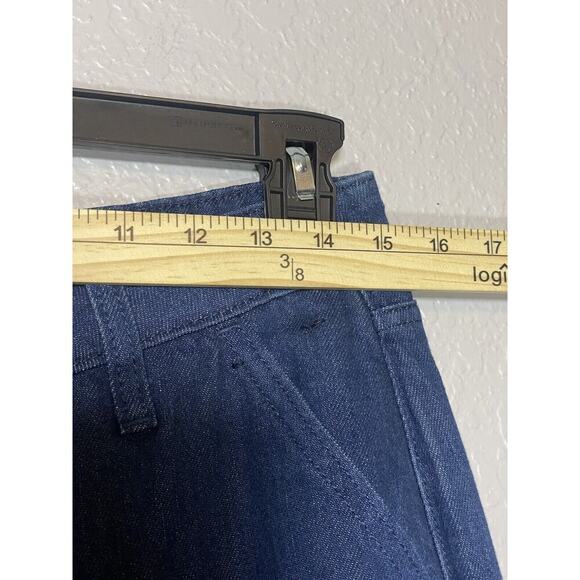 Abercrombie & Fitch Mid Rise Wide Leg Dark Wash Jeans Size 27 Long NWT - Picture 3 of 9